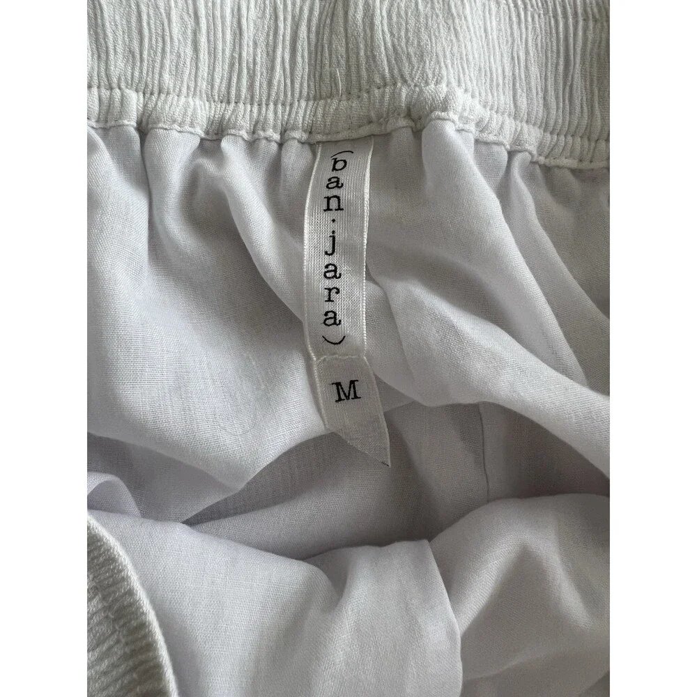 Women’s Casual Drawstring Shorts Lace Trim Lined Lightweight Beachy White M - Picture 8 of 10